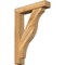 Ekena Millwork Funston Block Rough Sawn Bracket w/ Offset Brace, Western Red Cedar, 6"W x 28"D x 40"H BKT0604X28X40FST05RWR - alternate 1
